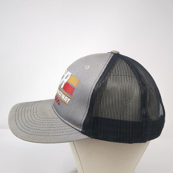 Tri-City Raceway Snapback Trucker Hat Gray One Size Adjustable Port Authority - Picture 3 of 10